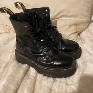 Dr. Martens black platform boots